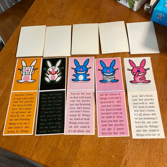 Vintage happy bunny stickers - Picture 1 of 3